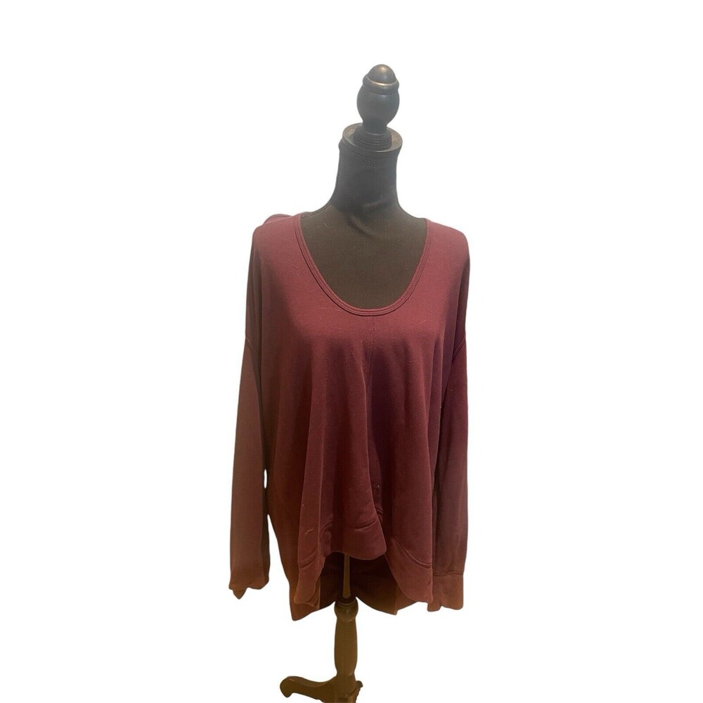 Old Navy Active Maroon Cross Back Sweatshirt XXL